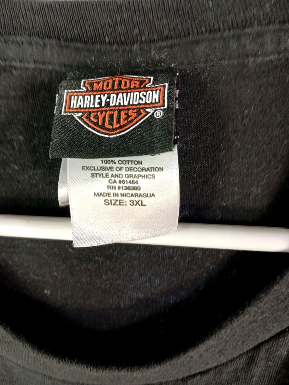 Harley Davidson Mens Freedom Graphic T Shirt Seattle Jet City Black 3XL Cotton - Picture 5 of 15